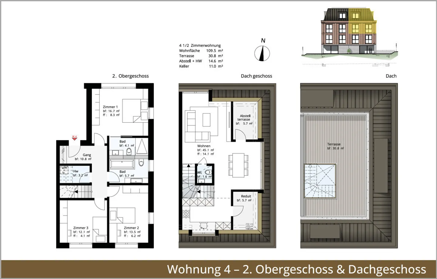 Appartement en duplex de rêve de 124 m2 avec terrasse sur le toit et 1 - Photo 6 sur 6