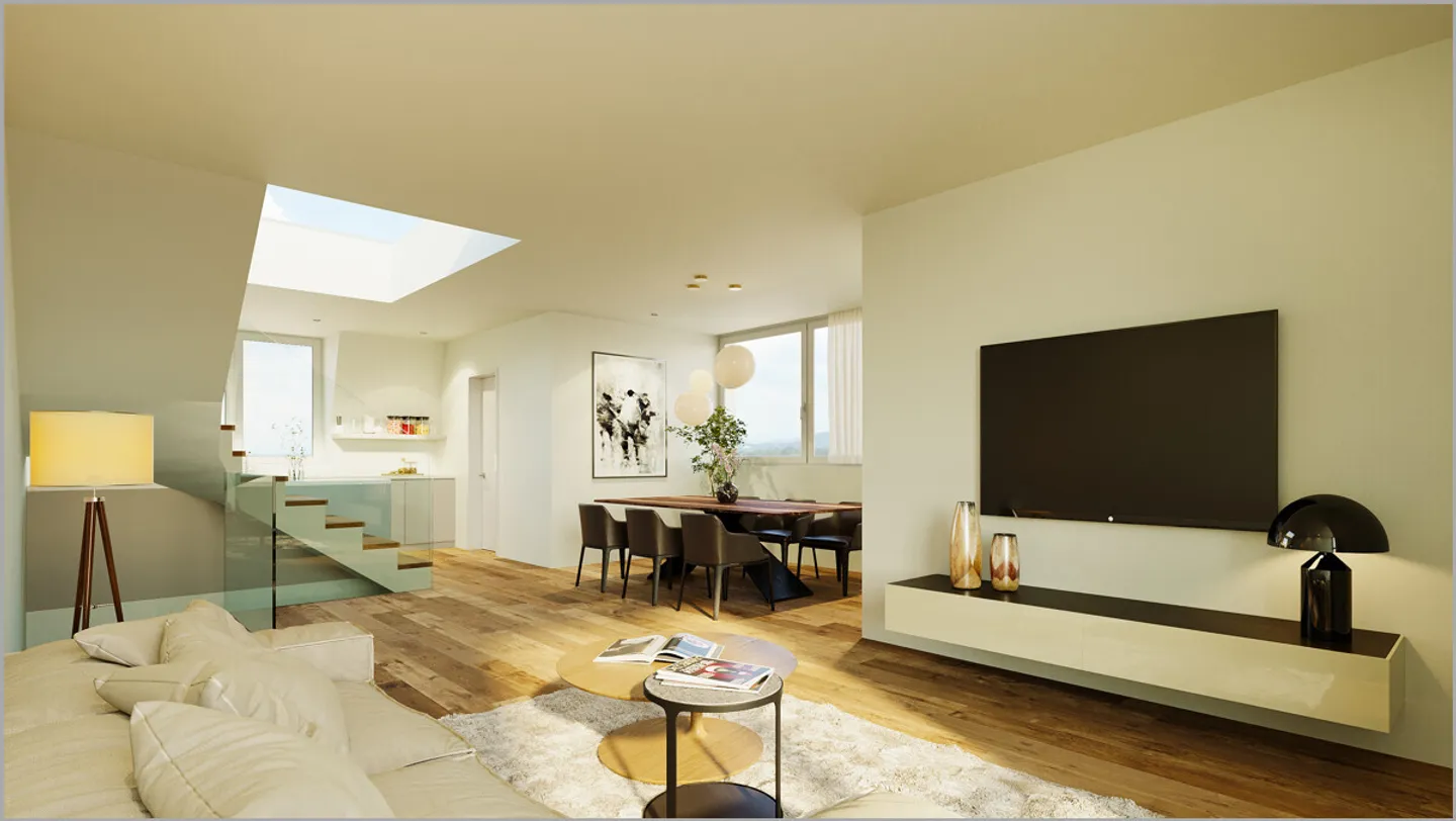 Appartement en duplex de rêve de 124 m2 avec terrasse sur le toit et 1 - Photo 3 sur 6
