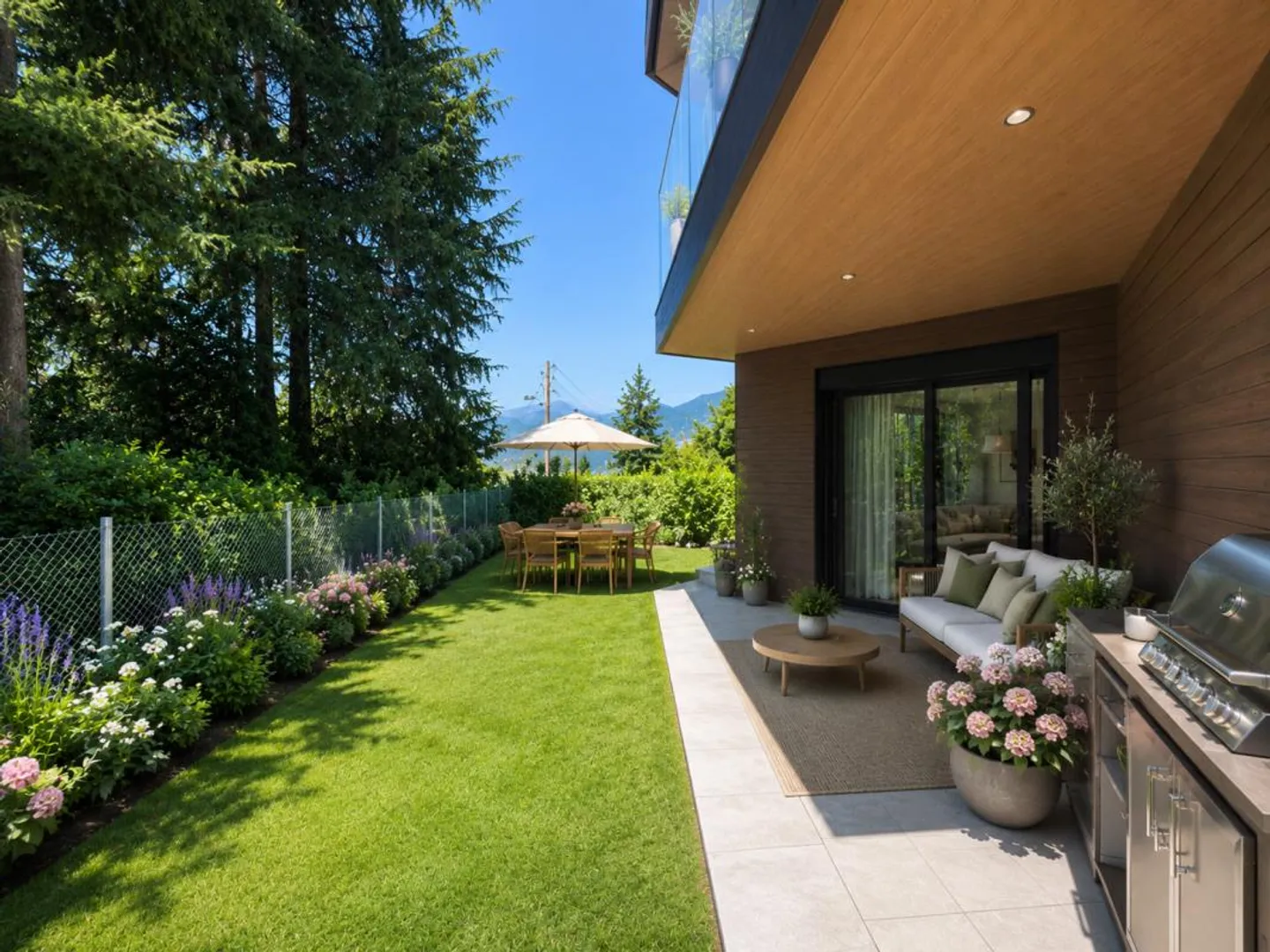 Schöne neu gebaute 4,5-Zimmer-Wohnung mit Garten - Foto 3 von 6