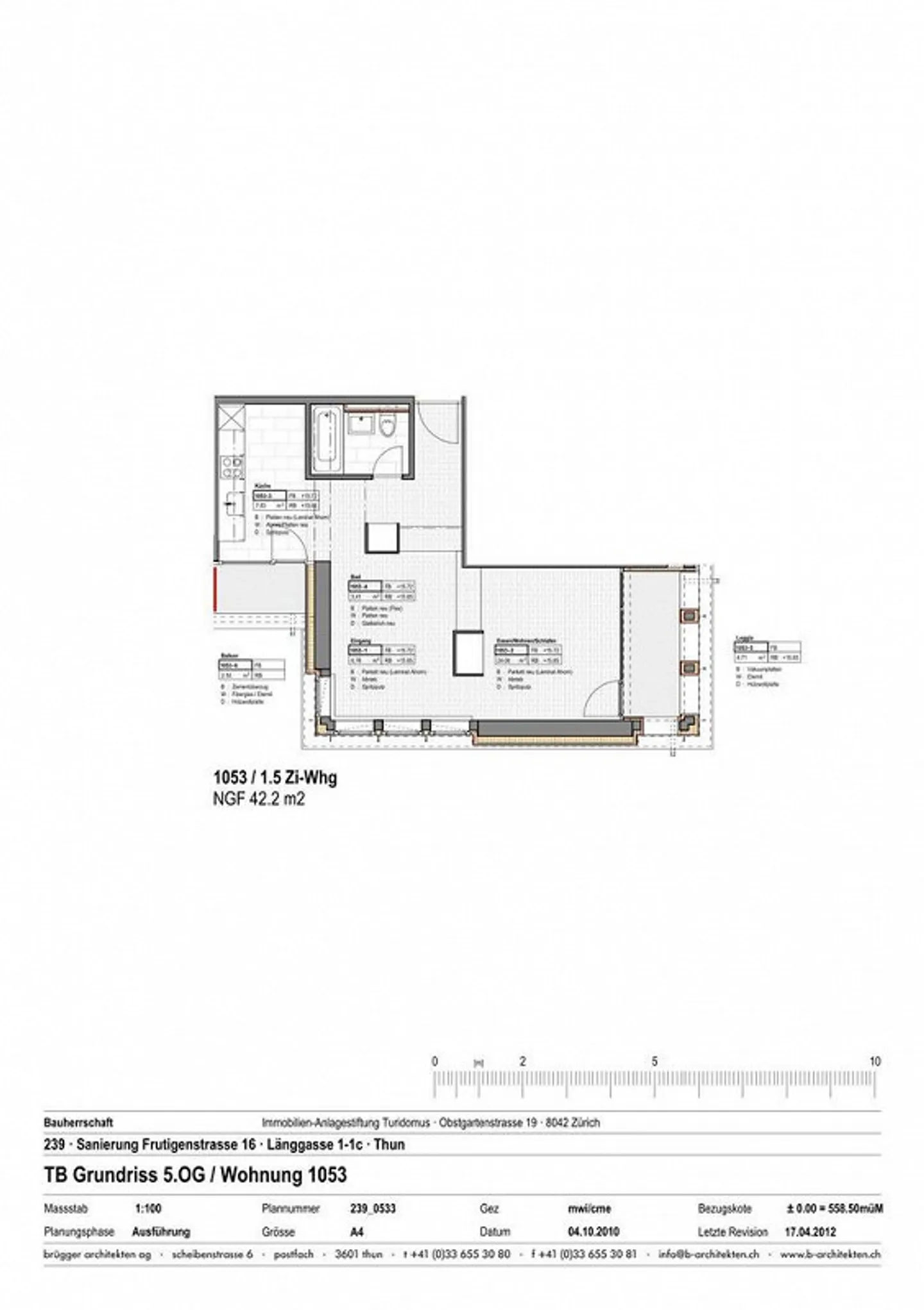 Helle Wohnung mit Bergblick - Foto 6 von 7