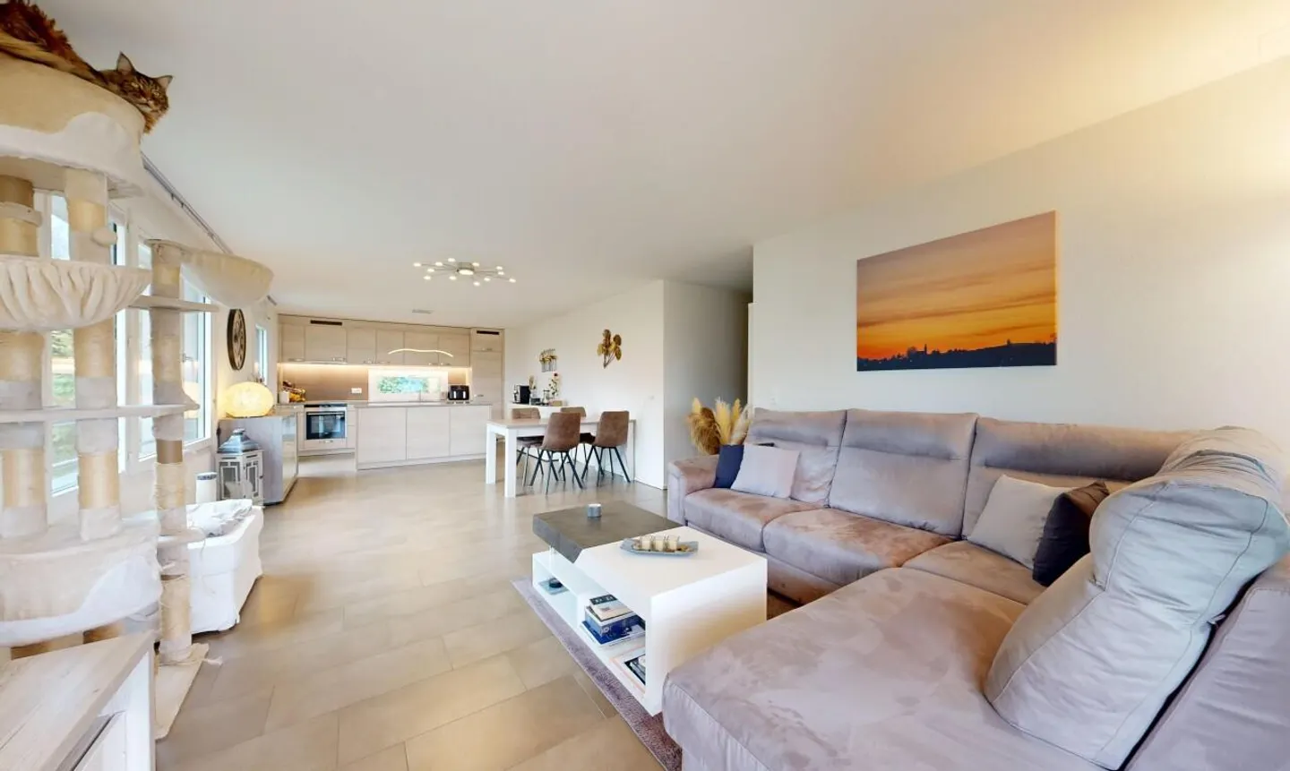 3,5-Zimmer-Wohnung mit freiem Blick in Gollion - Foto 2 von 11