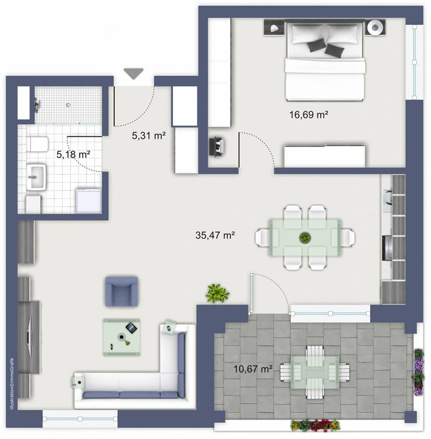 Stylish living in the center - Photo 7 of 7