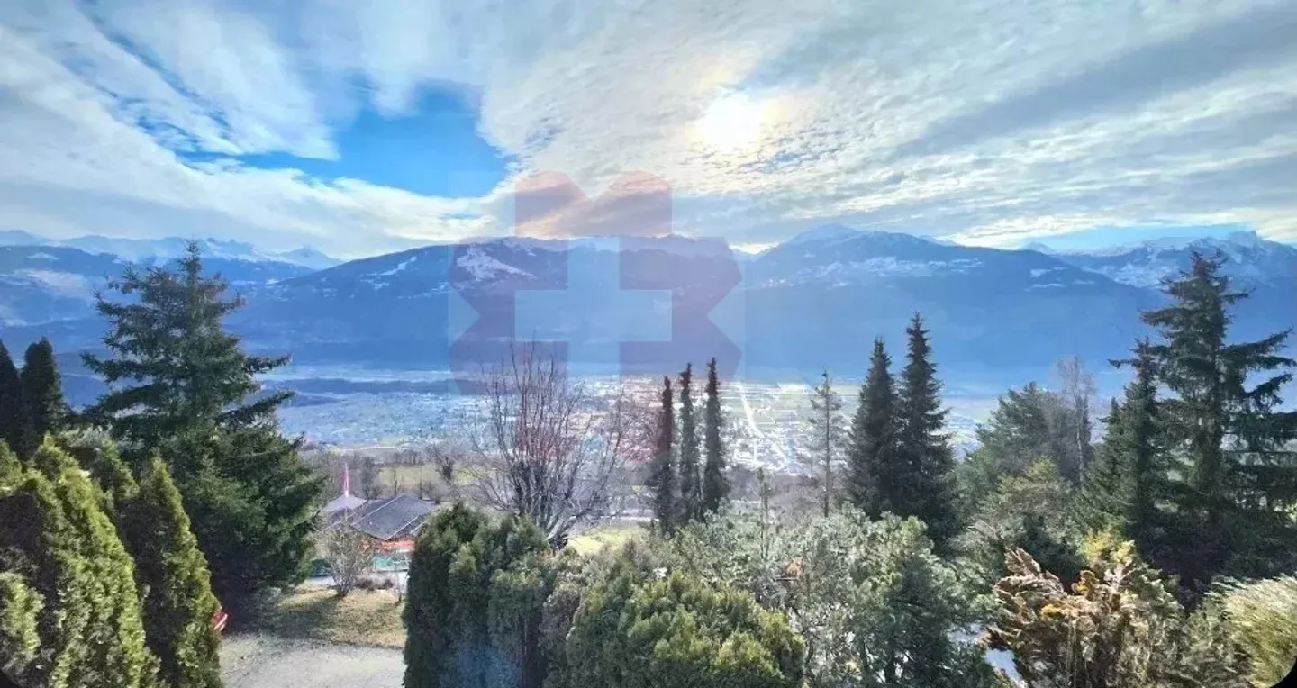 Magnificent Log Cabin with Panoramic View of the Valais - Photo 2 of 12