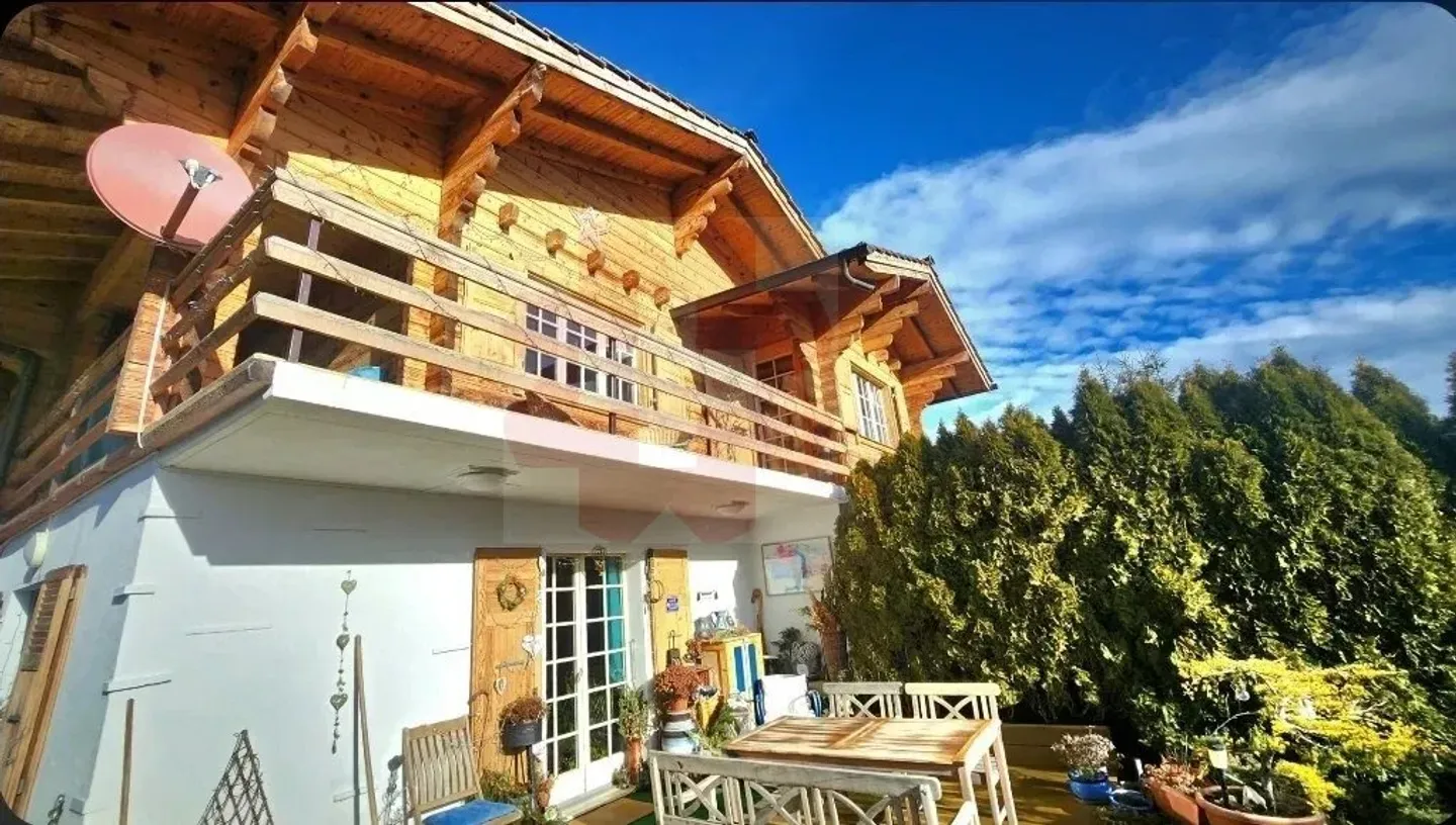 Magnificent Log Cabin with Panoramic View of the Valais - Photo 10 of 12