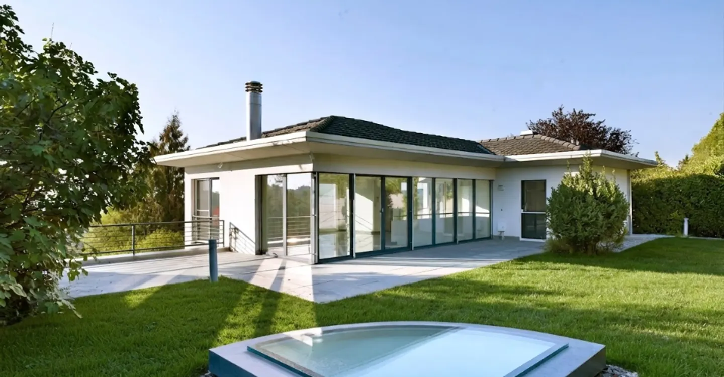 Exklusive Villa mit Hallenbad, Sauna und Garten auf dem exklusiven Wartenberg in Muttenz - Photo 6 sur 12