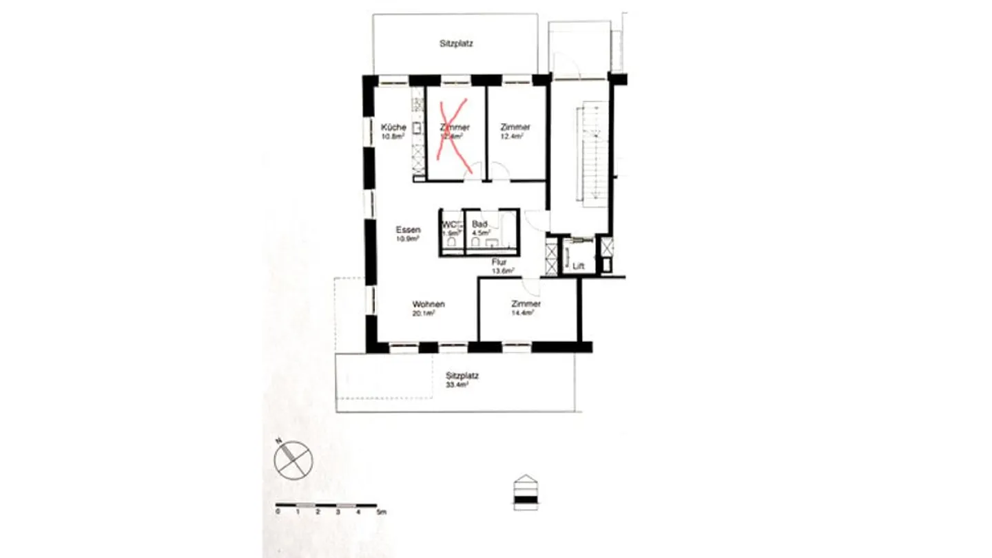 3½ ROOM APARTMENT IN WINTERTHUR - MATTENBACH, FURNISHED, TEMPORARY - Photo 4 of 8