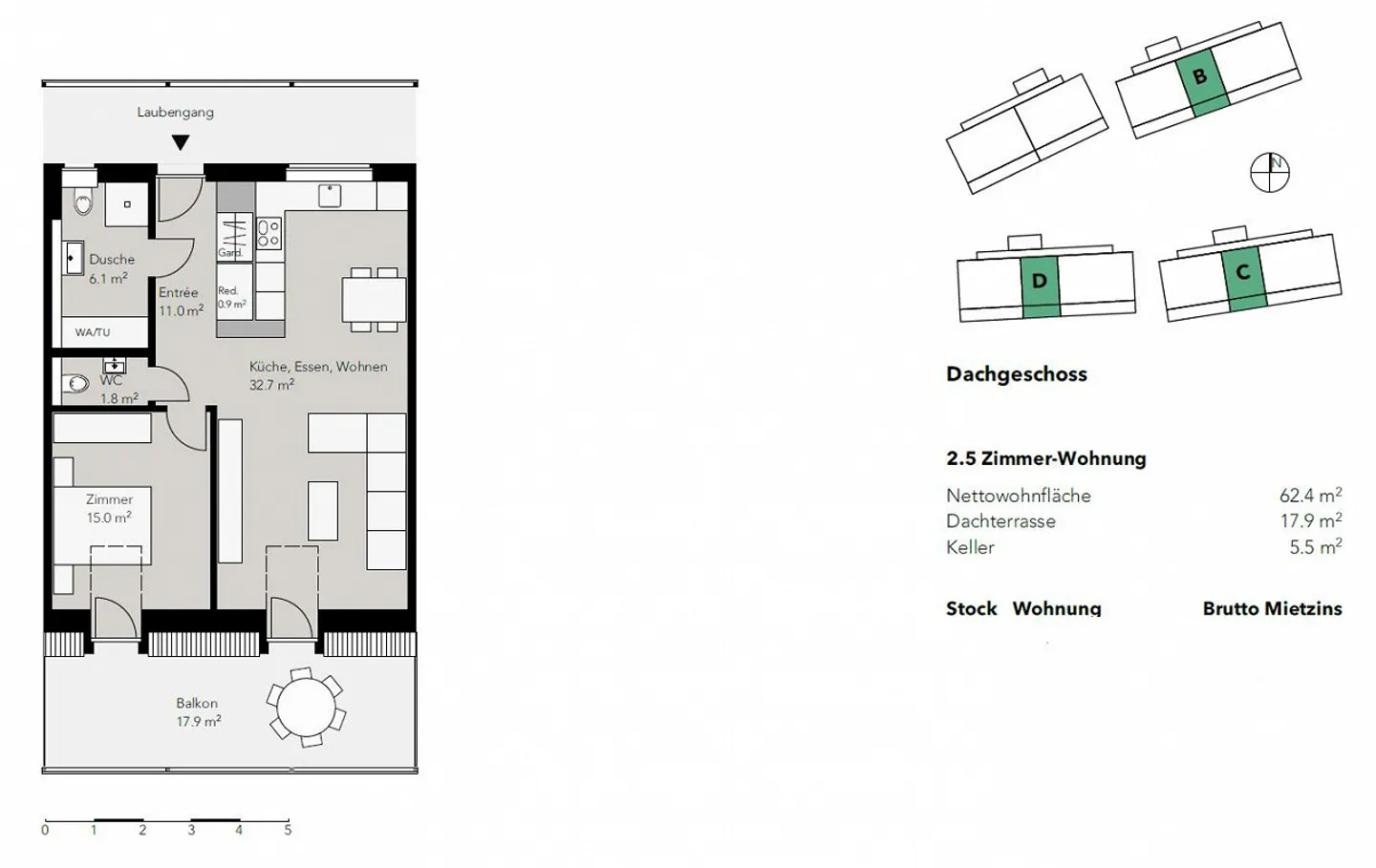 Beautiful 2.5 room apartment in a quiet location - Photo 7 of 7