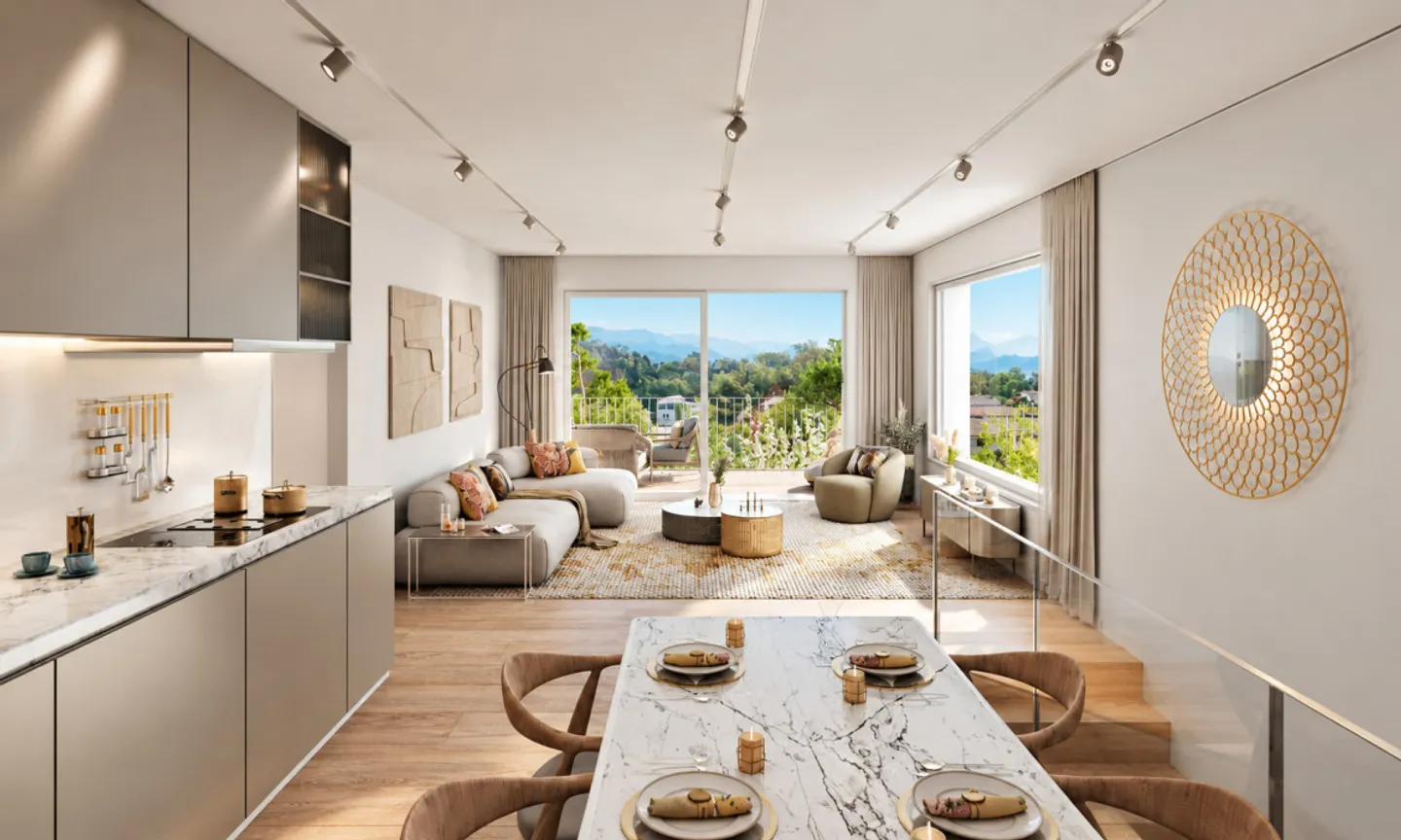 TOUR-DE-PEILZ | 107 m² on the 1st floor with terrace & garden - Photo 3 of 3