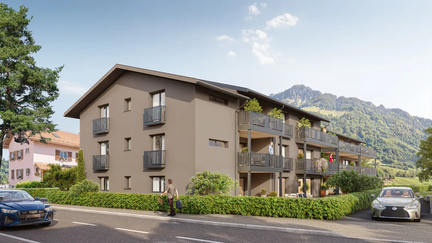 Lieferung Ende 2027 - 2,5-Zimmer-Penthouse mit großem Balkon - Foto 3 von 5