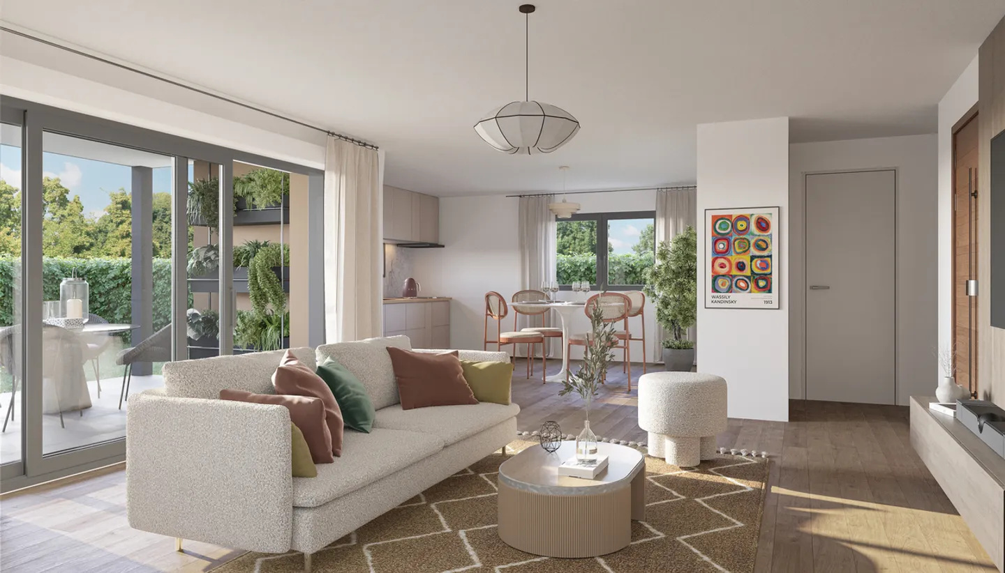 Lieferung Ende 2027 - 2,5-Zimmer-Penthouse mit großem Balkon - Foto 1 von 5