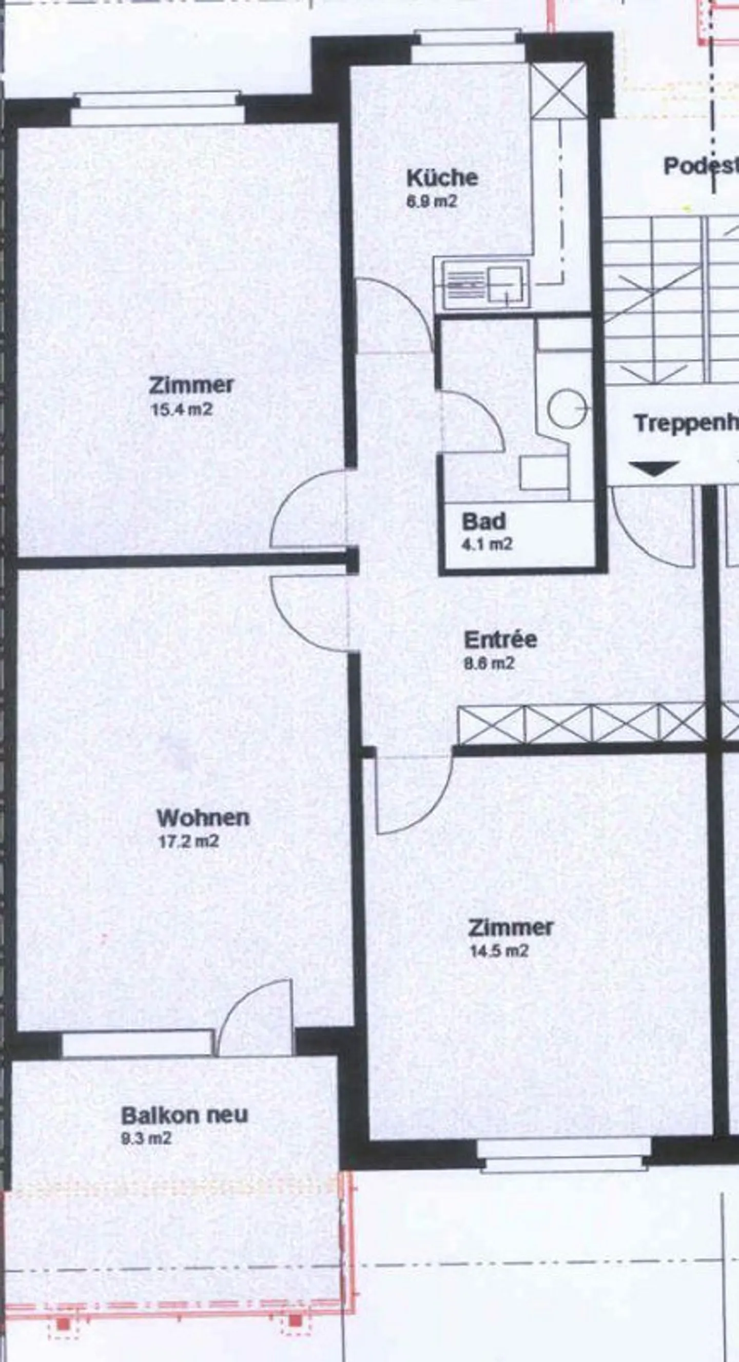3-Zimmerwohnung im Weissenbühlquartier zu vermieten - Foto 8 von 8