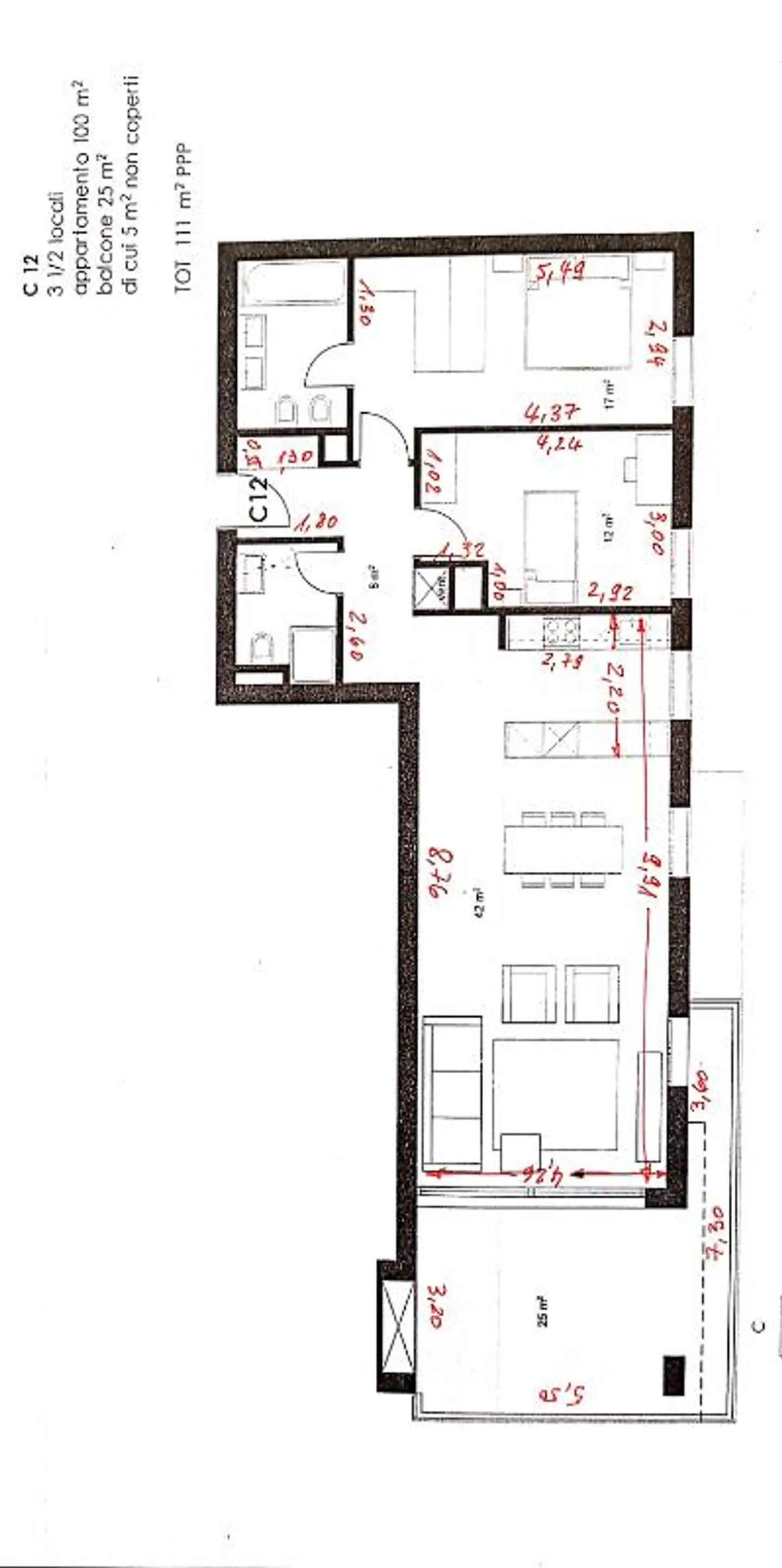 3.5 Room Apartment - Photo 3 of 5