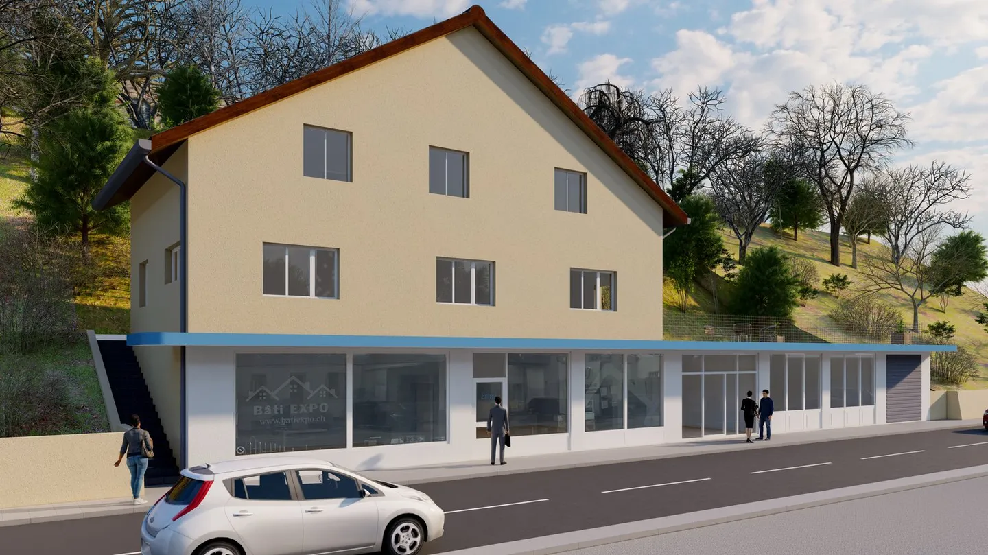 Bâtiment mixte sur la rue principale - Photo 2 sur 19