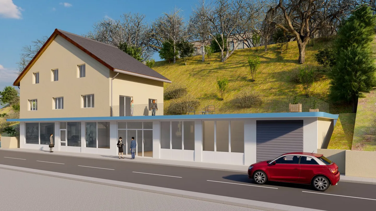 Bâtiment mixte sur la rue principale - Photo 1 sur 19