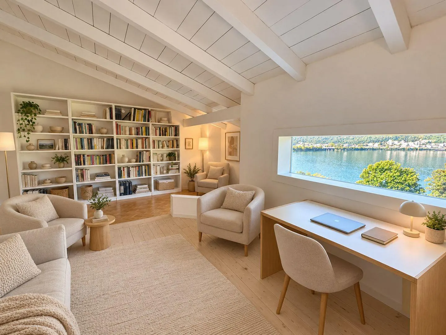 Renoviertes Reihenhaus mit Panoramaterrasse und privatem Garten am See - Foto 11 von 21