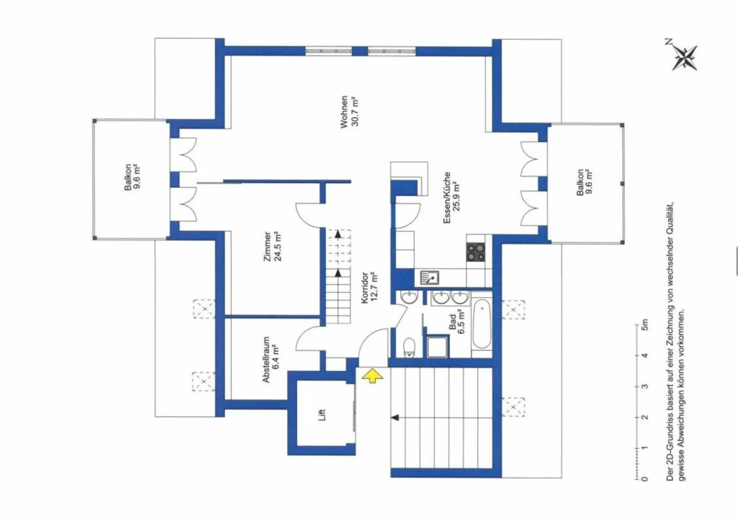 Incantevole maisonette di 2,5 stanze con vista sul Reno - Foto 14 di 16