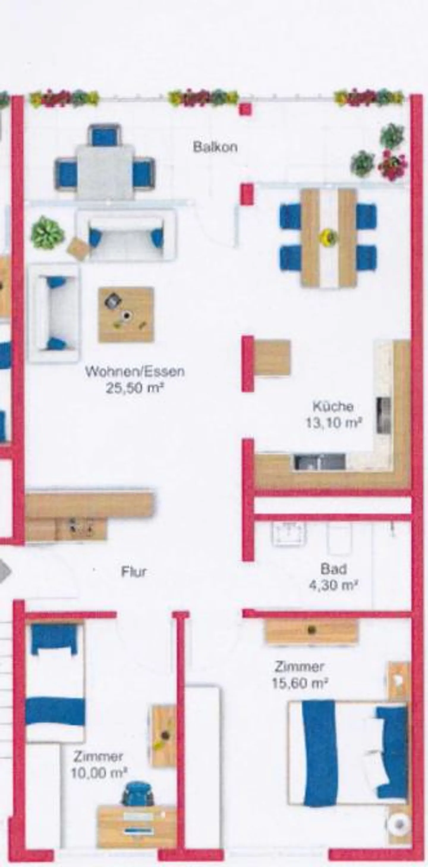 sonnige 3,5 Zimmerwohnung mit grossem Balkon nähe Bahnhof - Foto 10 di 10