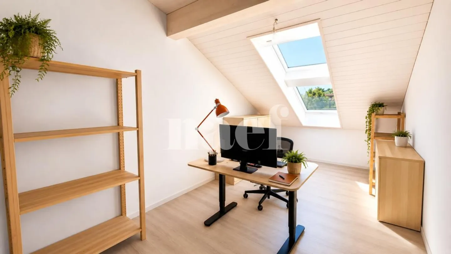Bell'appartamento di 4 stanze in mansarda con grande balcone e vista lago - Foto 5 di 7