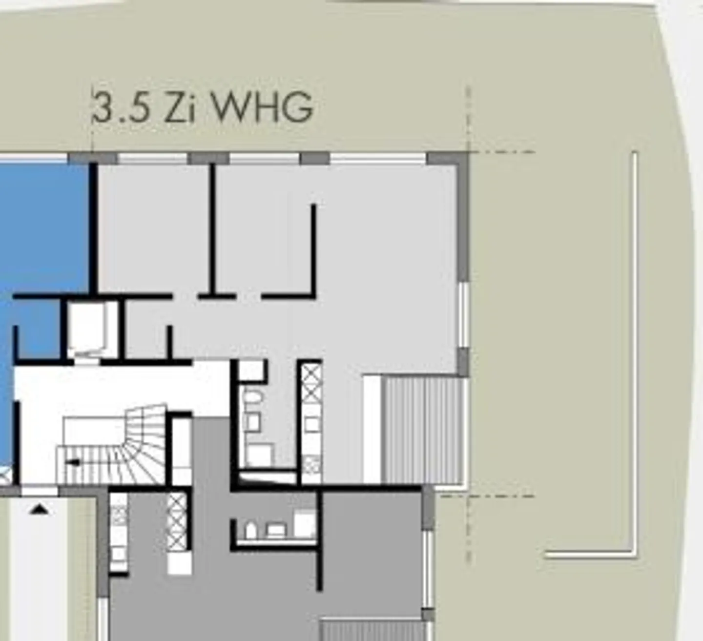 Appartement lumineux au rez-de-chaussée dans la coopérative d'habitation Talholz - Photo 5 sur 5