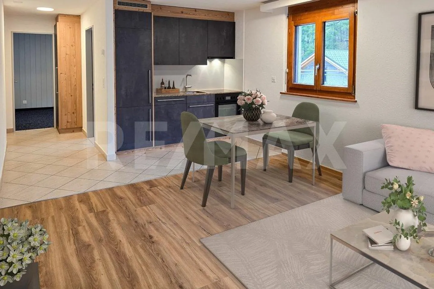 2.5-room apartment with large terrace and Matterhorn view in Zermatt - Photo 2 of 13