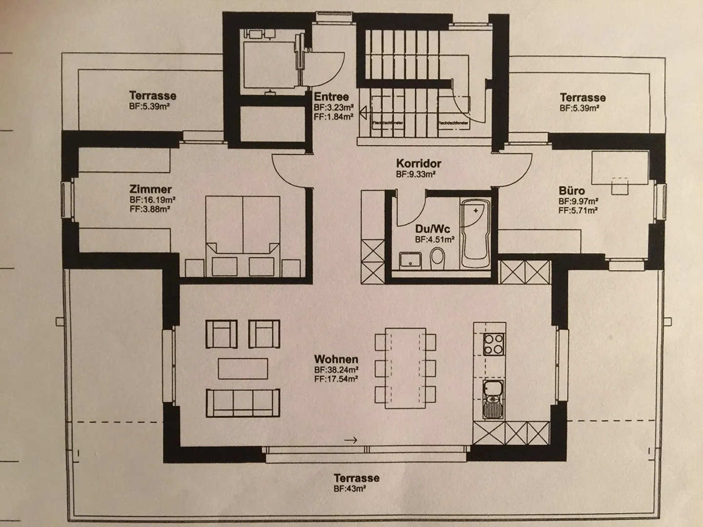 Modernes Apartment mit Terrasse - Foto 9 von 9