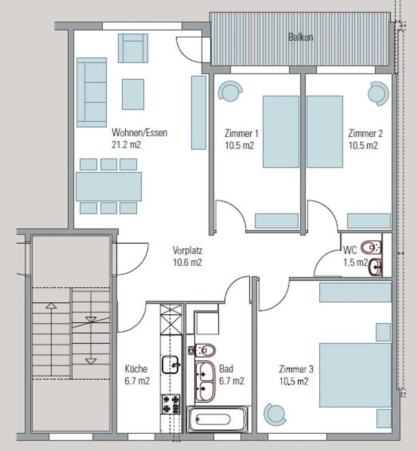 Family apartment with a view of greenery - Photo 8 of 8