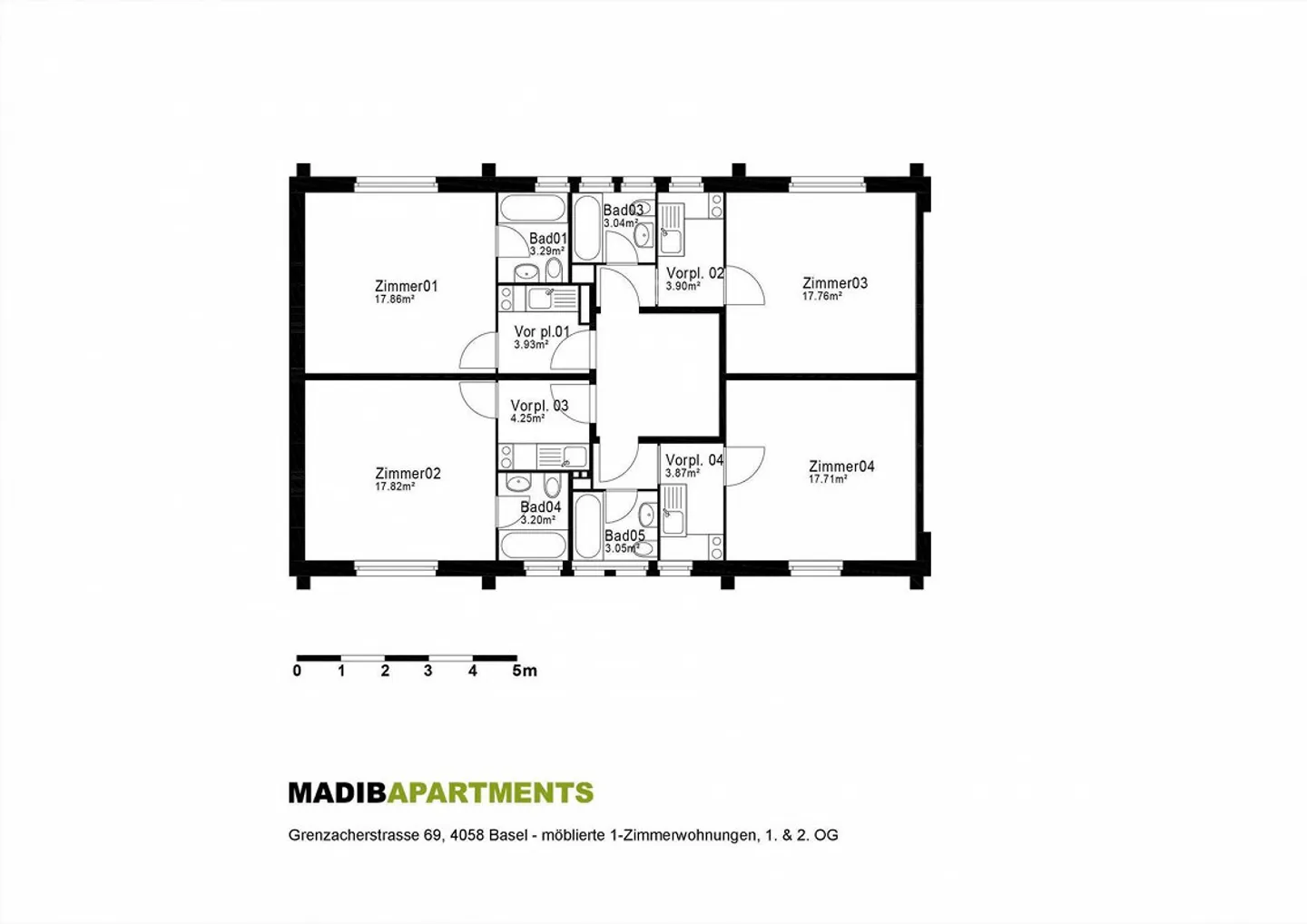 Moderno appartamento arredato tra Wettsteinplatz e Roche - Foto 10 di 10