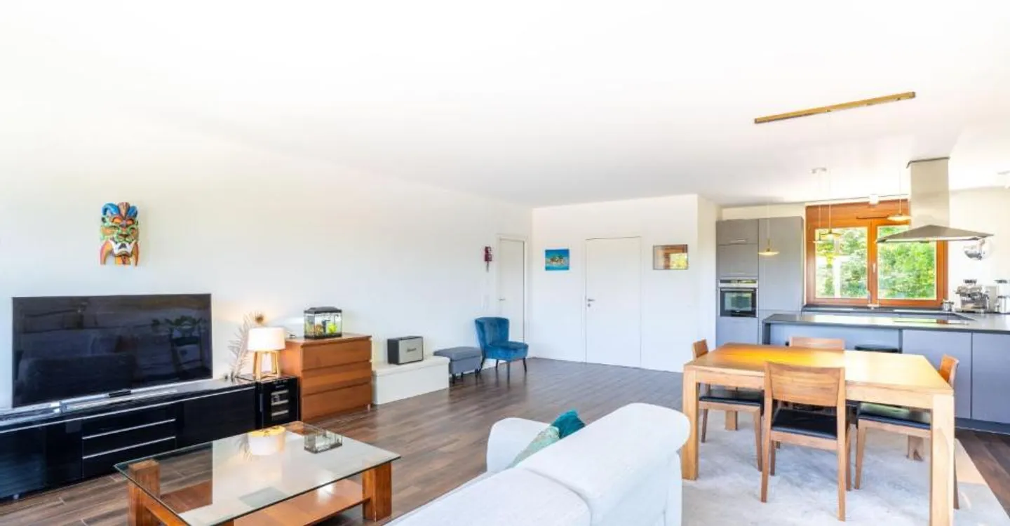 Außergewöhnliche Wohnung mit Panoramaterrasse und Blick auf den Jura in Presinge - Foto 5 von 12