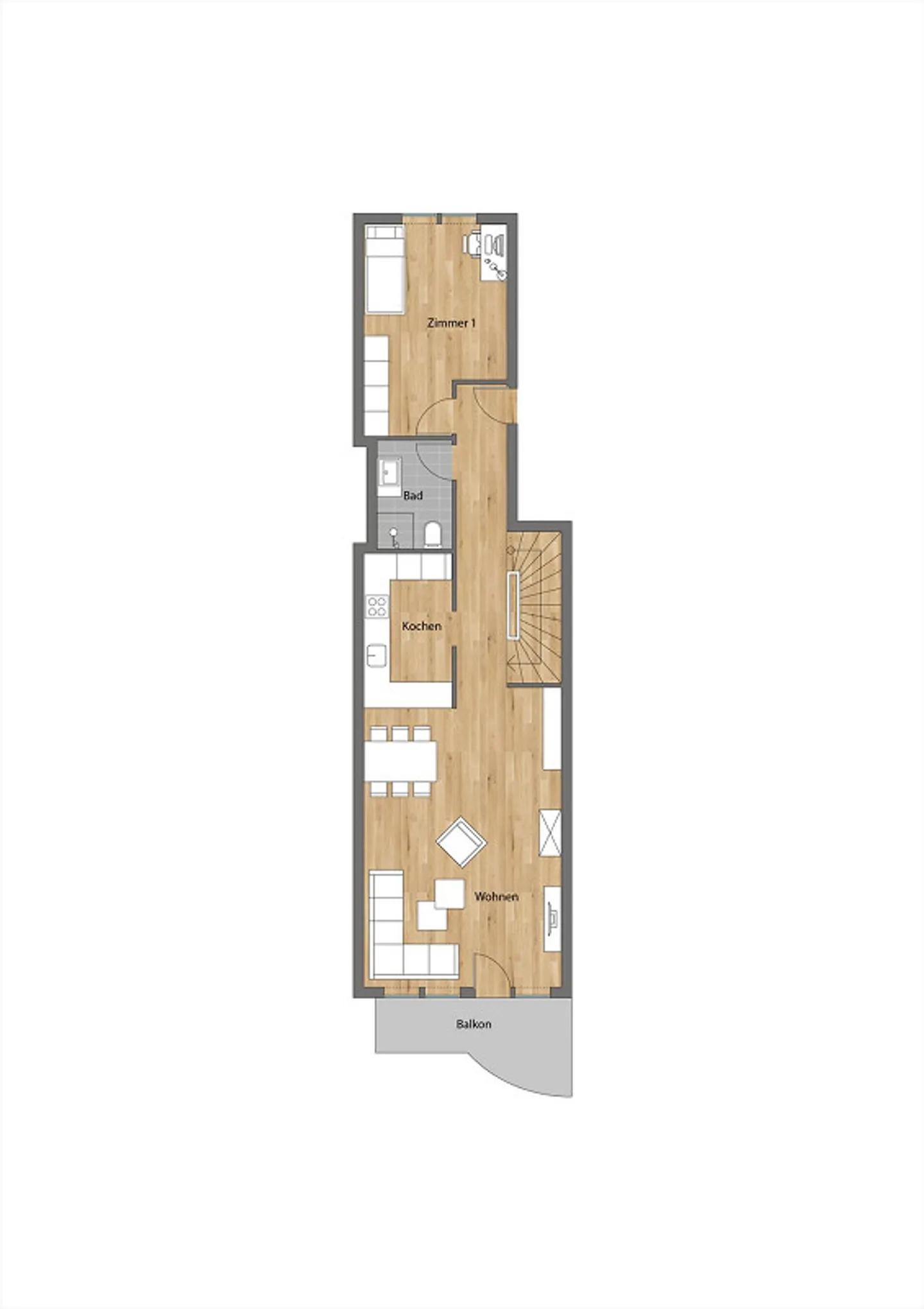 Zur Matte A | Duplex 3.5 3° piano + Studio - Foto 16 di 17