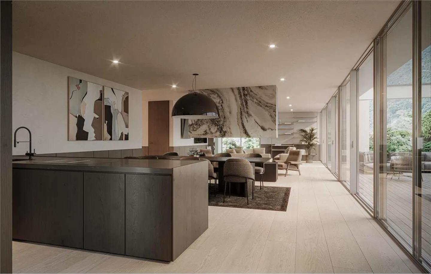 Exclusive 4.5-room penthouse with roof garden and maximum privacy in Savosa - Photo 2 of 8