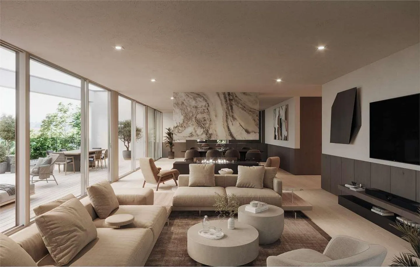 Exclusive 4.5-room penthouse with roof garden and maximum privacy in Savosa - Photo 3 of 8