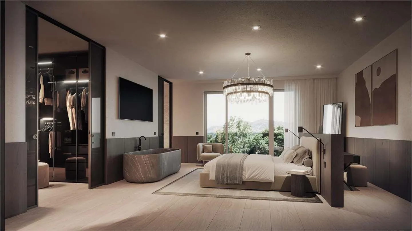 Exclusive 4.5-room penthouse with roof garden and maximum privacy in Savosa - Photo 4 of 8