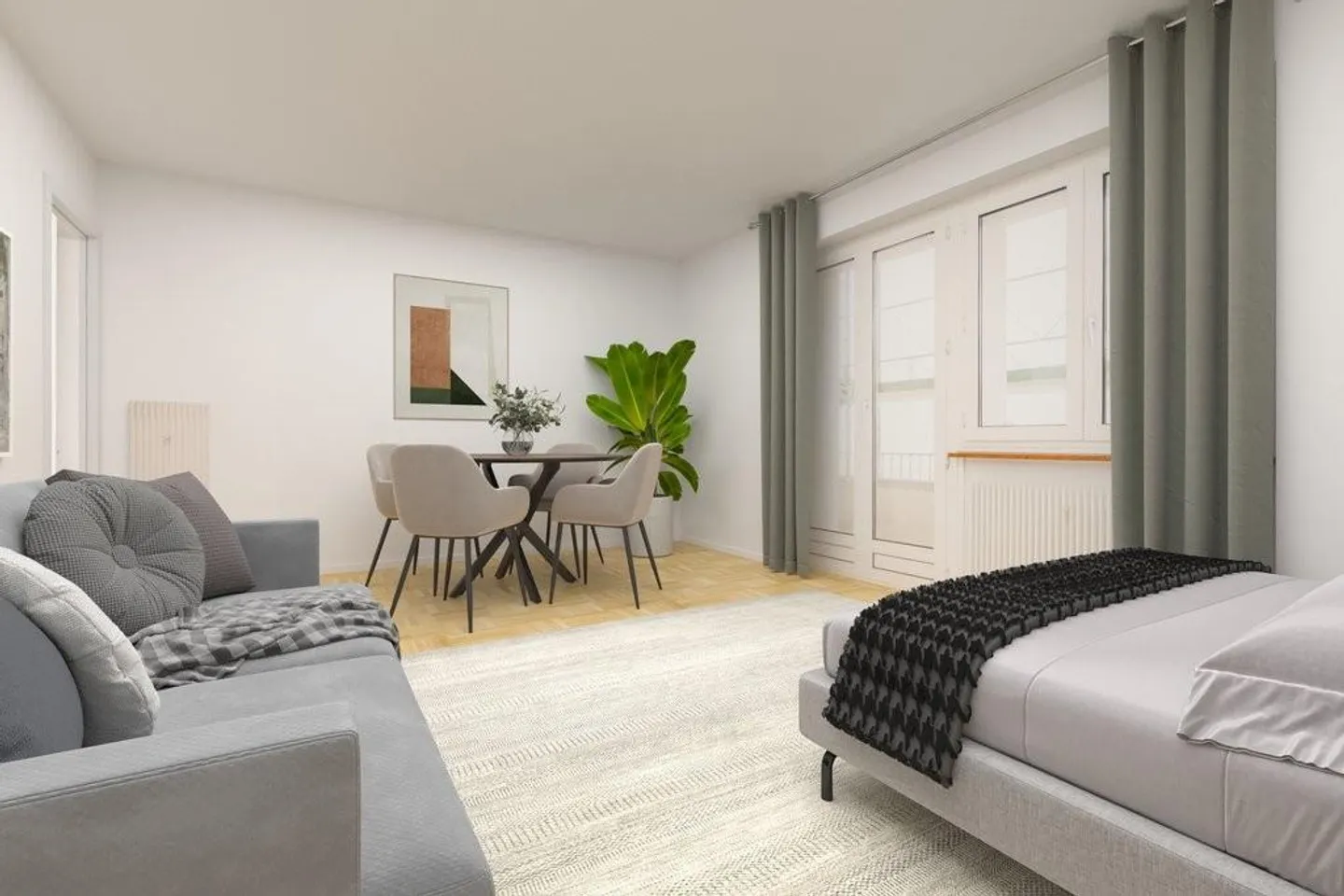 Sanierte Wohnung mit Balkon - Foto 2 von 8
