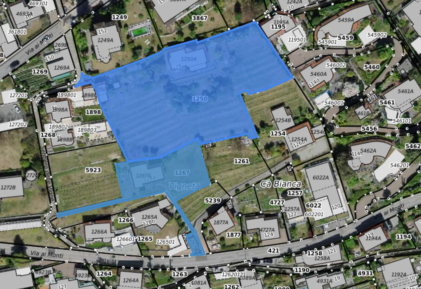 Villa, two houses and building land of 4,914 m2 with lake view - Photo 2 of 4