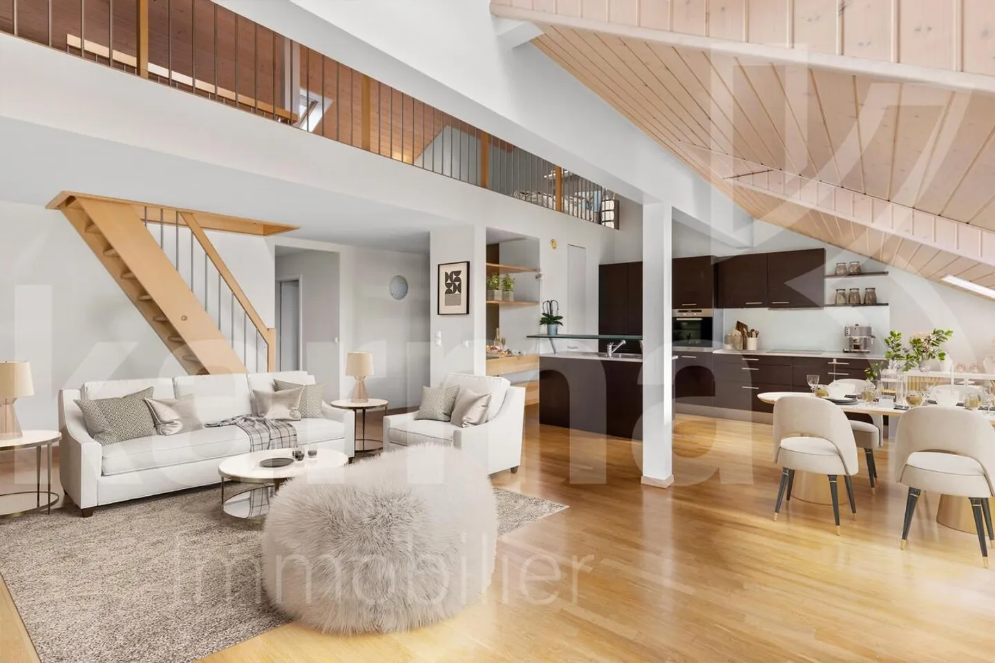 Exklusiv - Penthouse-Wohnung mit Blick auf den See und die Alpen - Foto 4 von 15