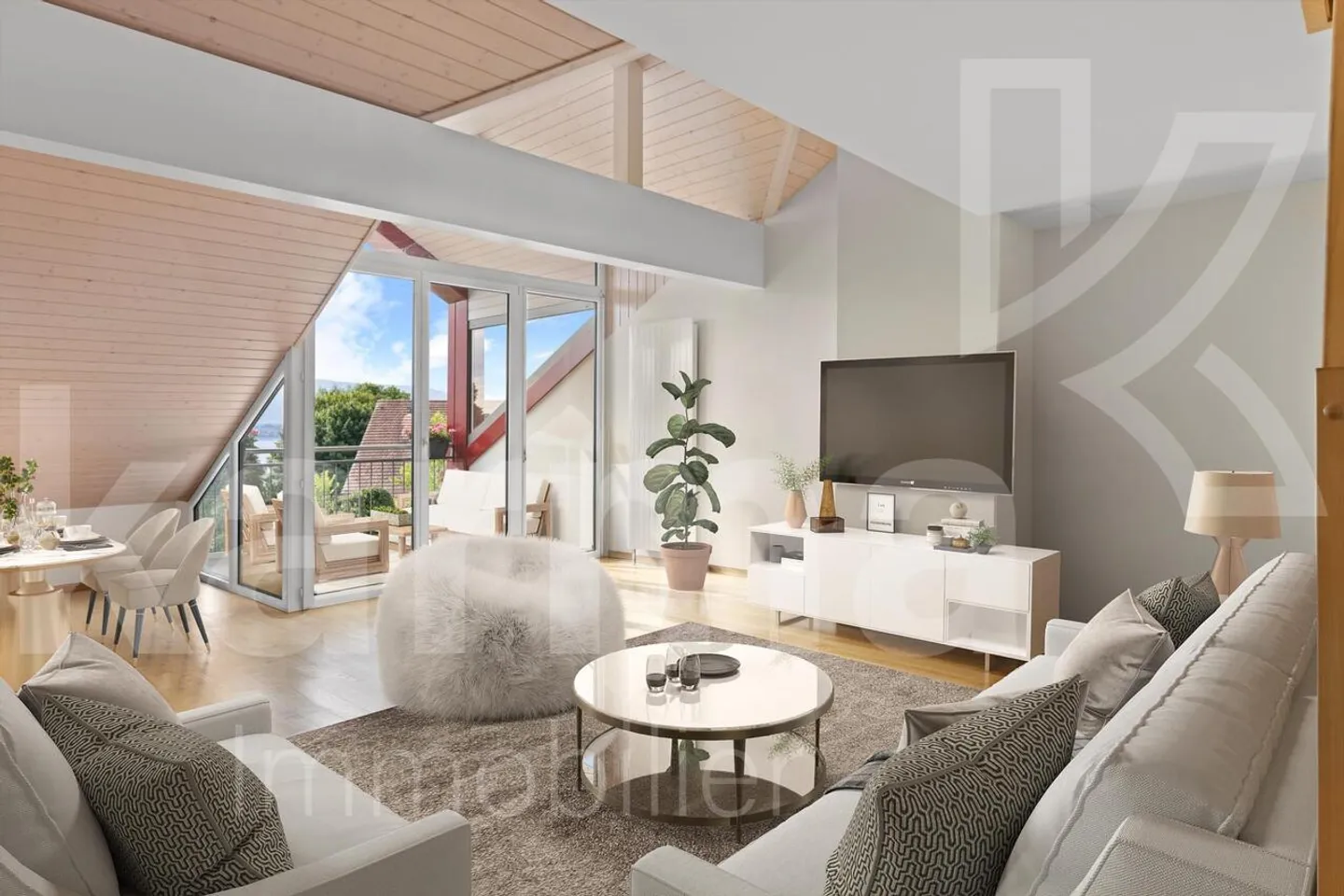 Exklusiv - Penthouse-Wohnung mit Blick auf den See und die Alpen - Foto 5 von 15