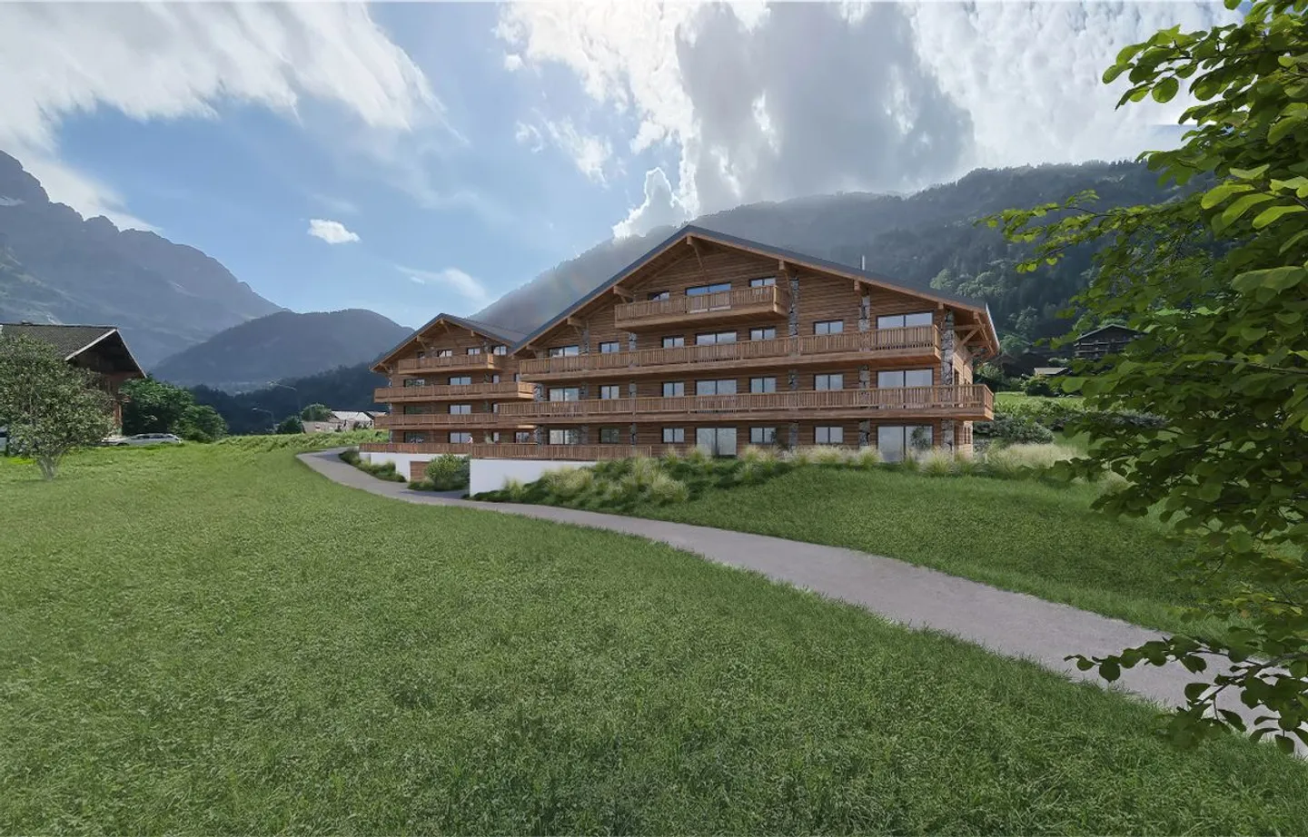 Nuovo appartamento 2,5 locali a Champéry - Residenza principale - Vendita su piani (Lotto 21) - Foto 1 di 5