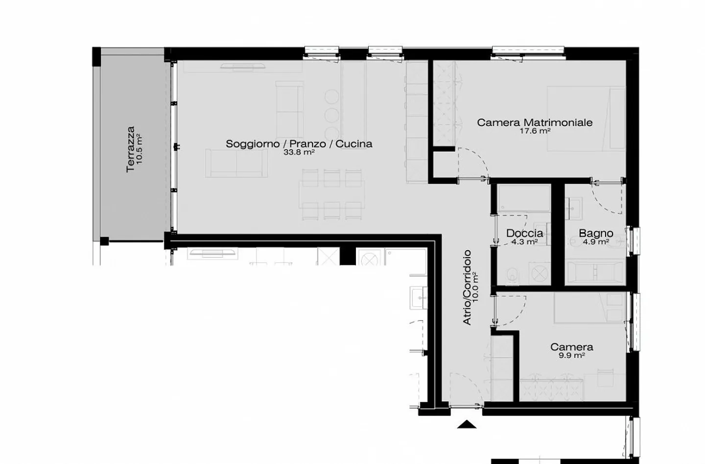 SPACIOUS 3.5 ROOMS WITH GARDEN IN PAZZALLO - Photo 10 of 10