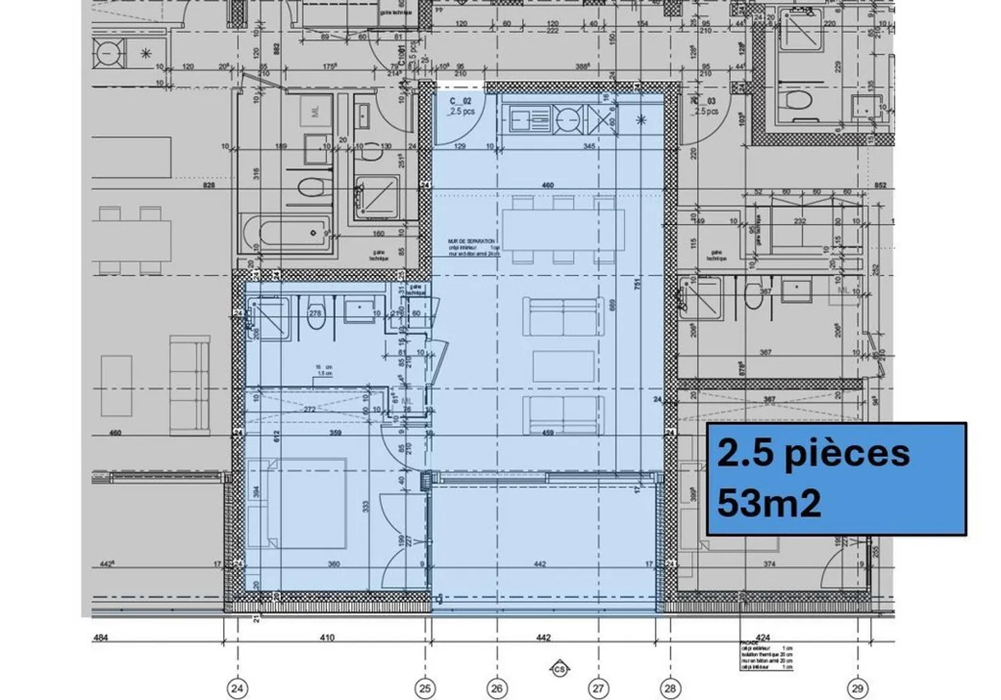 Appartement moderne 2.5 pièces - Photo 3 sur 10