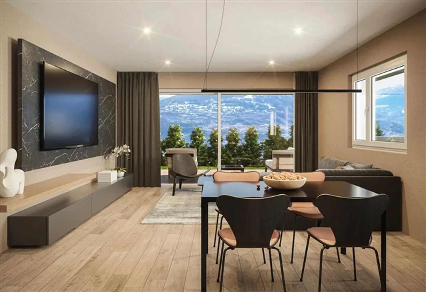 Studio nel cuore di un nuovo sviluppo a Savièse - Foto 4 di 11