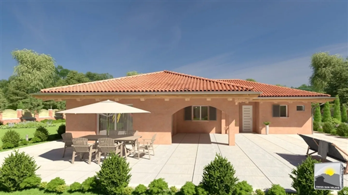 VALAIS / I am "PROVENCALE" Beautiful Villa ON ONE LEVEL, to build 4.5 rooms of 163 m² for sale - Photo 14 of 15