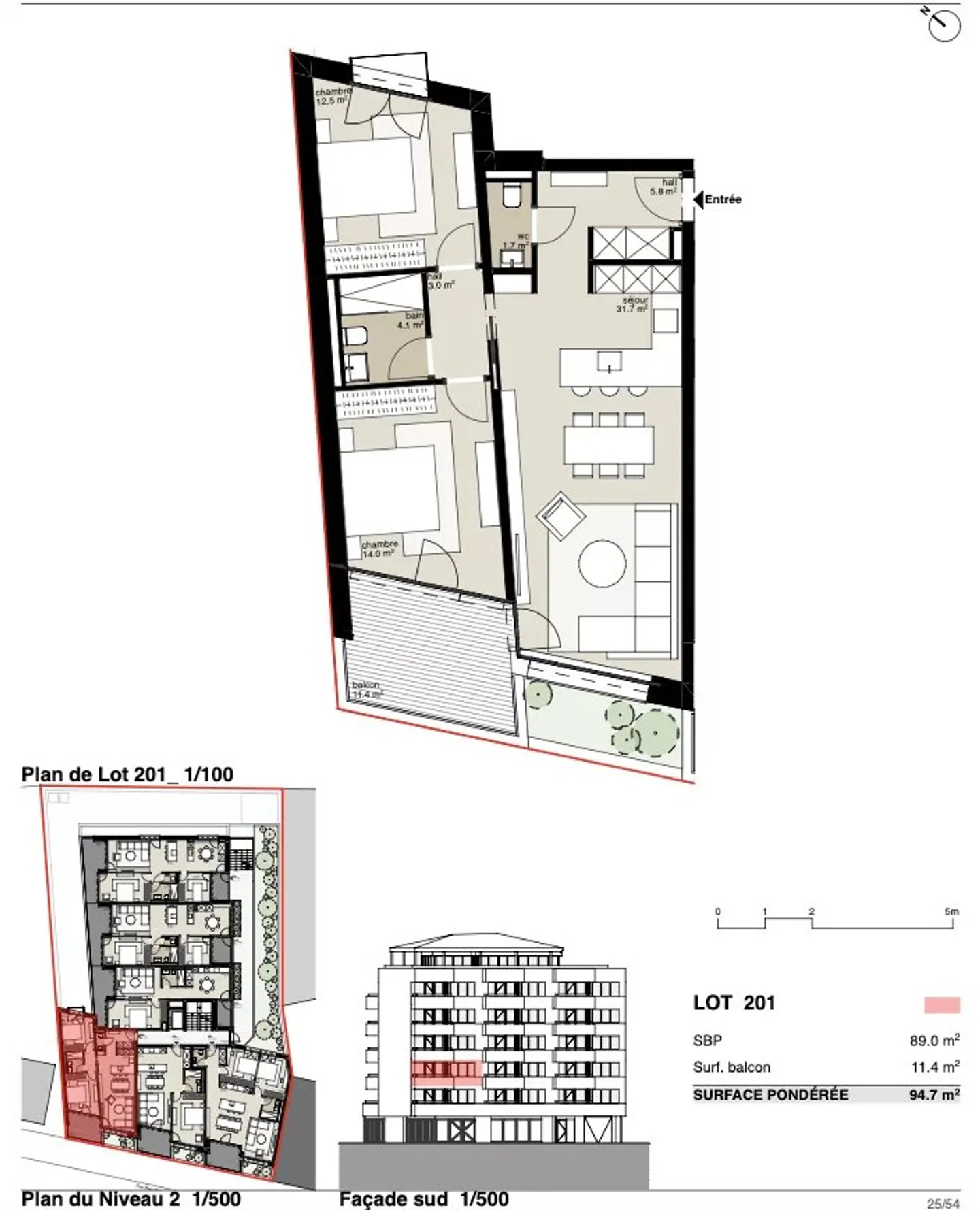 Appartement contemporain à Martigny - Photo 1 sur 2