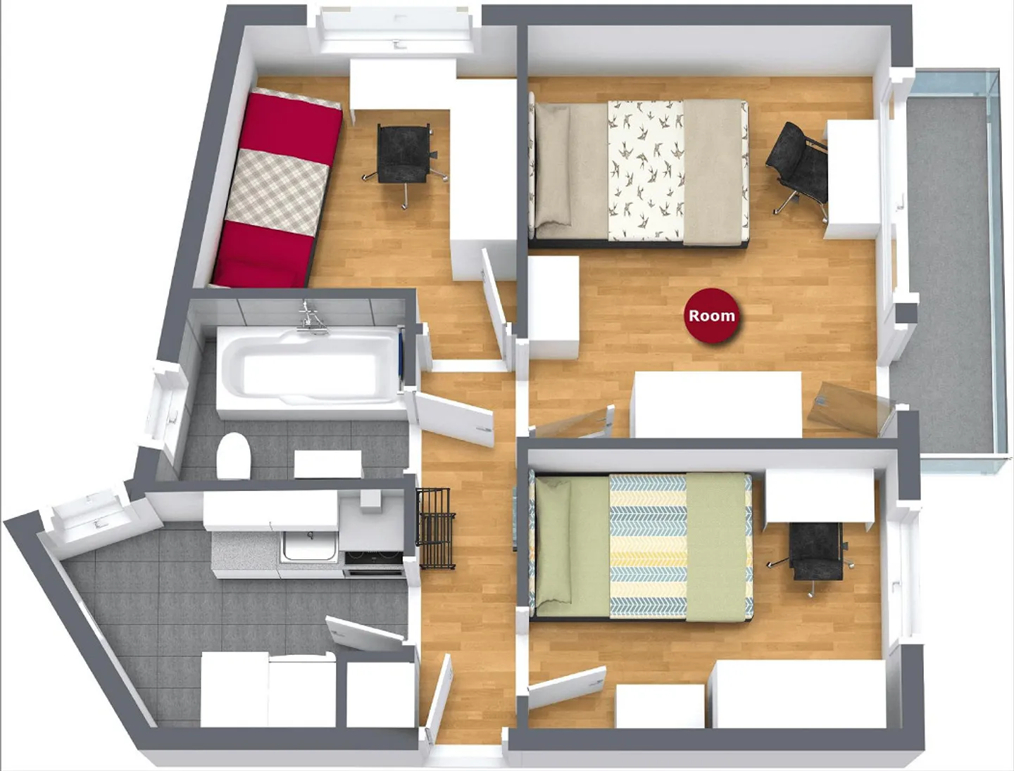 ONLINE TOUR - rent rooms - Photo 12 of 12