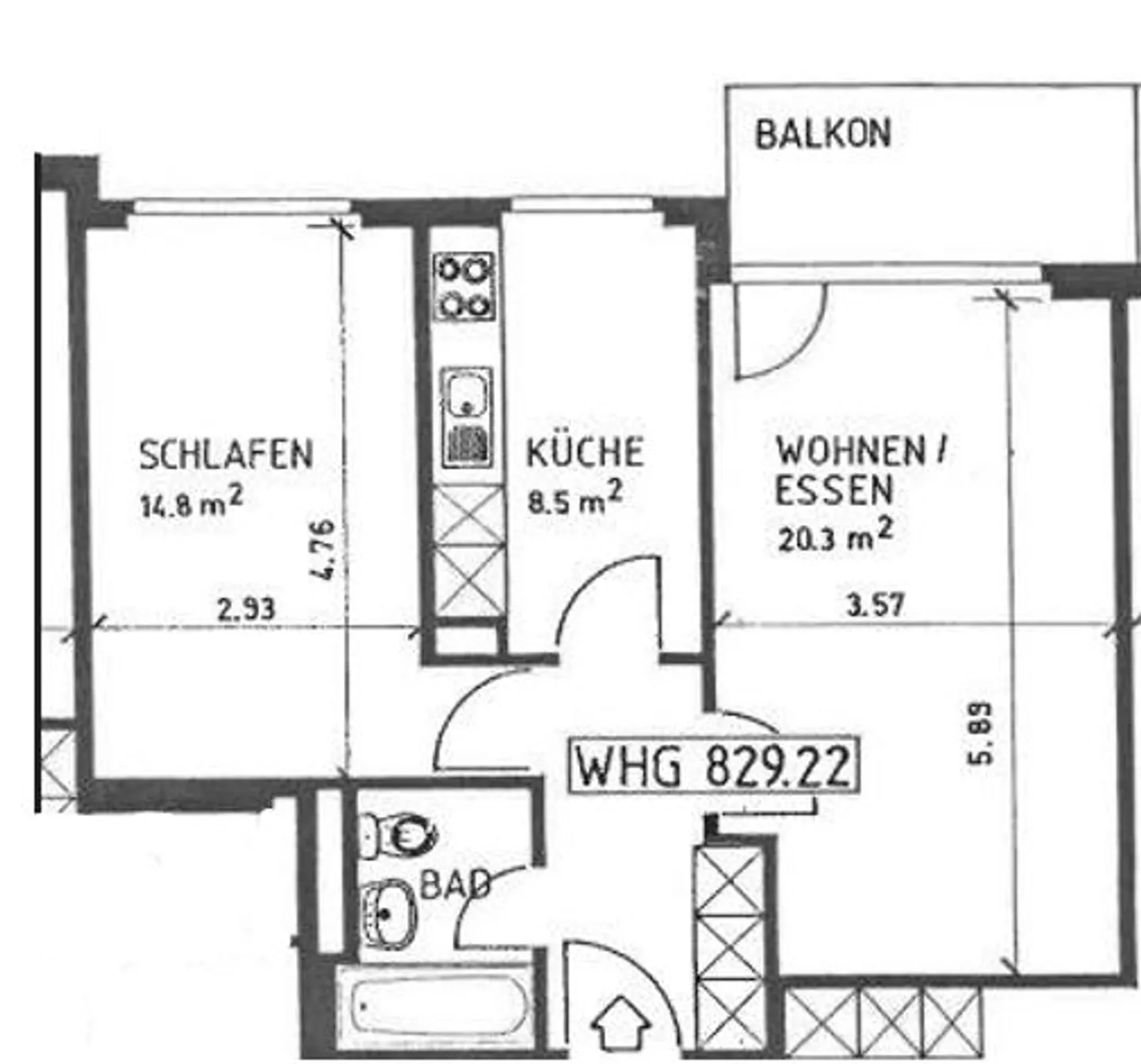 Appartamento 2.5 locali al 1° piano in affitto a 8048 Zurigo - Foto 7 di 7