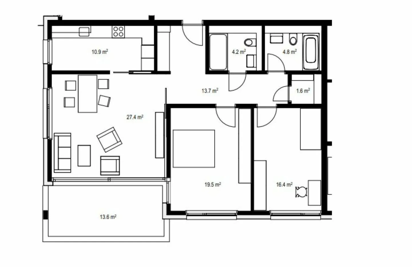 Appartamento 3.5 stanze al piano terra - Foto 6 di 6