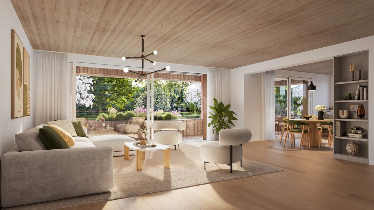 New 4.5-room apartment, balcony and loggia - ground floor - Photo 1 of 7