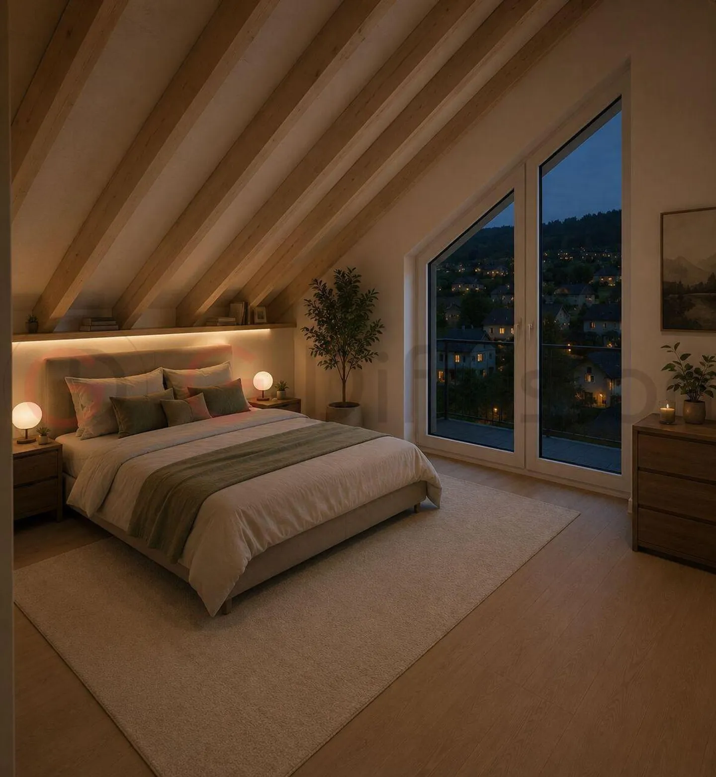 High-end apartment for sale in Mont-sur-Lausanne in a villa of 2 apartments - Photo 4 of 5