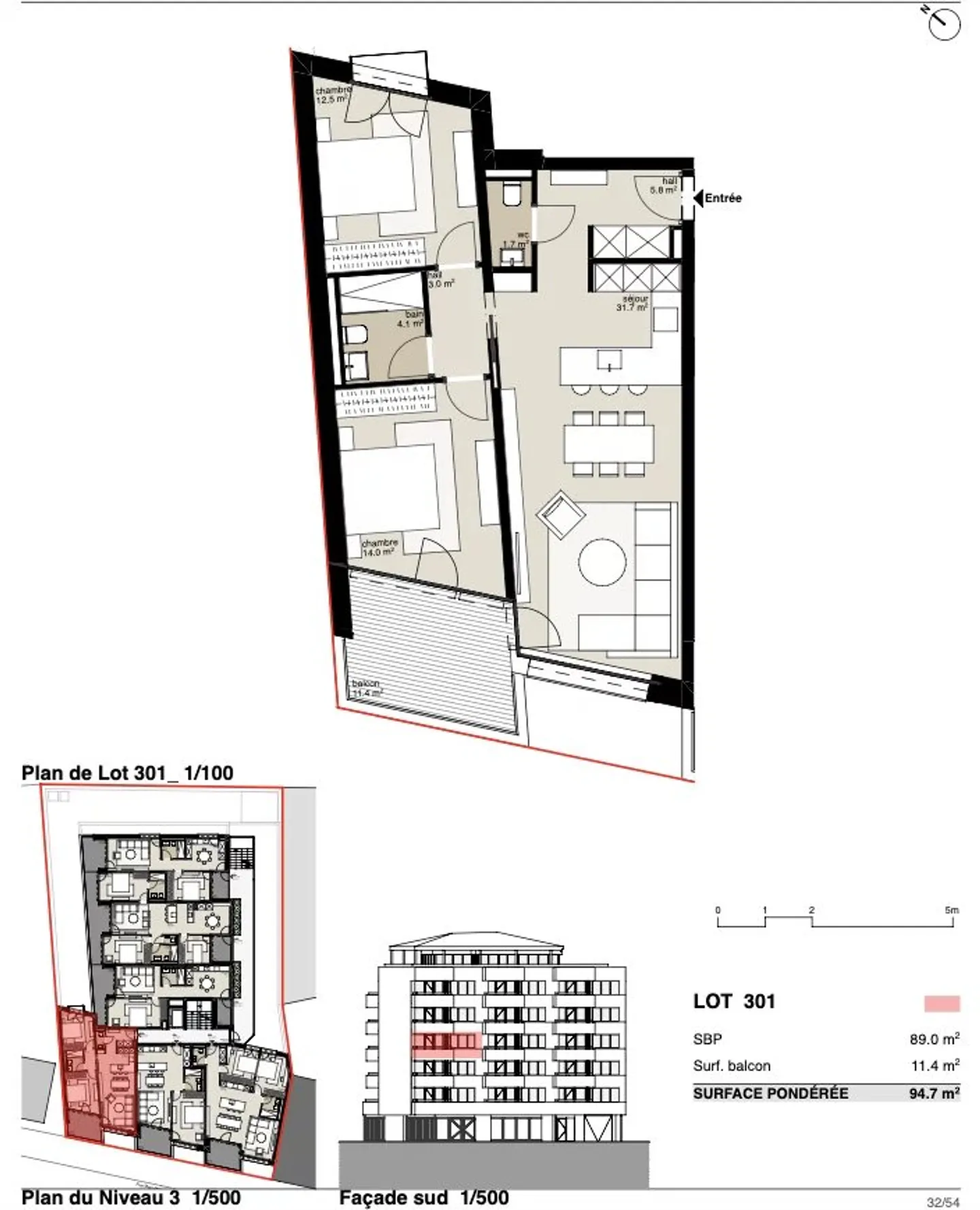 Appartement spacieux à Martigny - Photo 5 sur 6