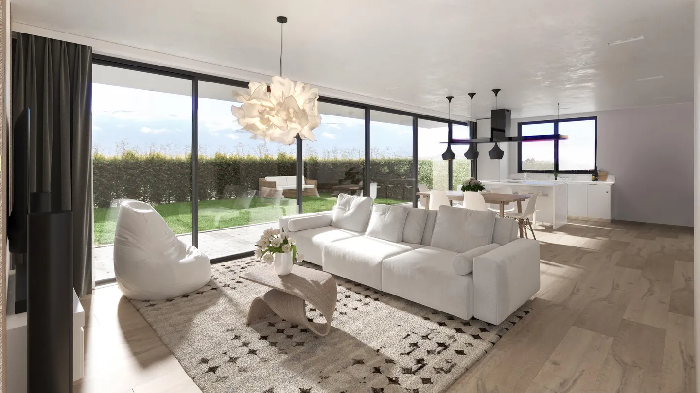 Prestigioso 4.5 locali con giardino a Gentilino in una nuova residenza - Foto 1 di 5