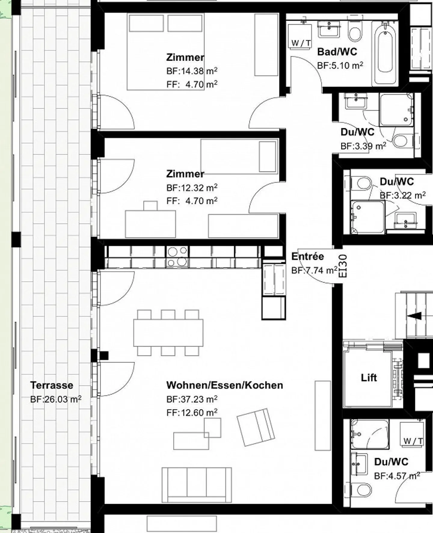 Bellissimo appartamento di 3,5 stanze a Flaach! - Foto 10 di 10